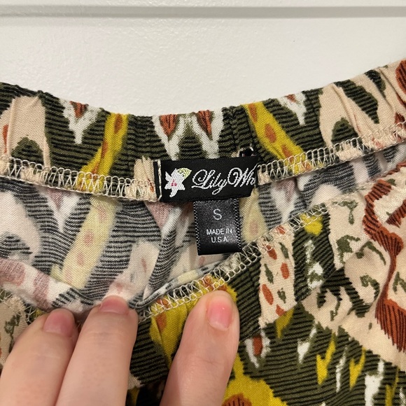 Lily White | Bohemian Patterned Maxi Skirt, S - Picture 2 of 3